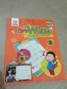 4 writing book and one nursery