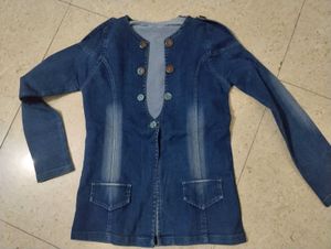 Chic Denim Blazer Jacket