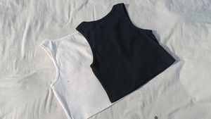 2-Pack Crop Tank Tops (Black &amp; White)