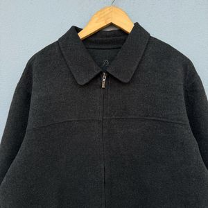 Vintage Wool Blend Jacket - Charcoal