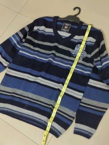 Striped V-Neck Sweater