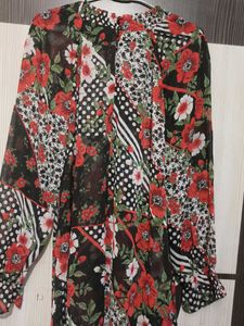 Chic Floral Patchwork Blouse