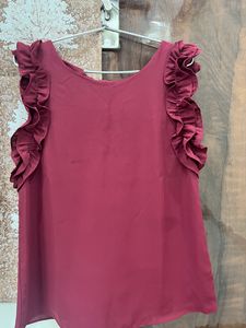 beautiful maroon top