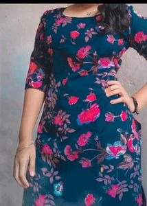 GS.FASHION Women Printed Straight Kurta.