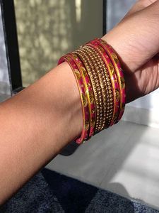 9 pcs Set of Ethnic Bangles