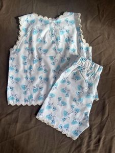 Cute Butterfly Print Pajama Set