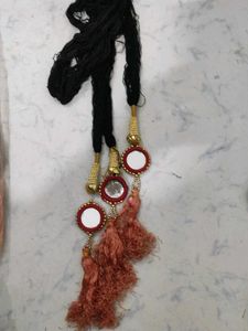 red fulkaari salwar suit without dupatta