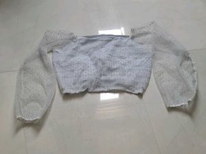Sparkling Off-Shoulder Blouse