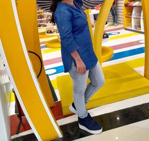 2 piece denim kurta