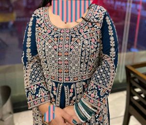 Elegant heavy Embroidered 3 pc dress lehga