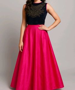 Pink Silk Lehnga With Side Ziper Blouse