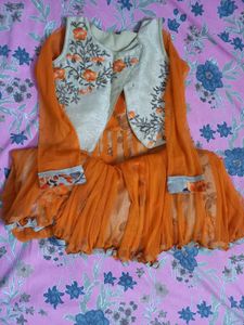 Embroidered Kurta Set with Jacket