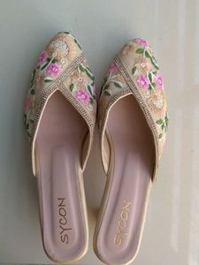 Embroidered Mules - Elegant &amp; Chic