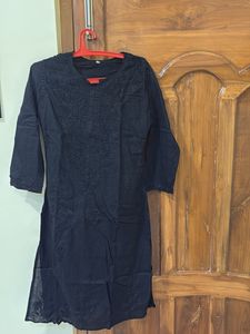 Black Chikankari Kurta