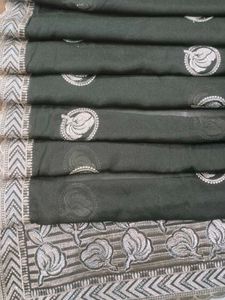 Elegant Embroidered Saree