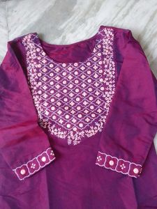 Elegant Embroidered Kurta Set