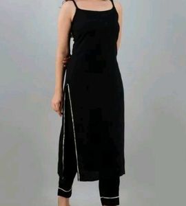 Black Kurta Set