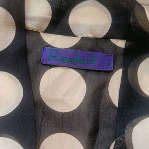 Rigoglieoso sheer polka-dot blouse