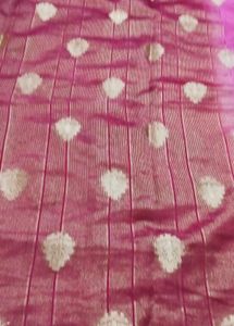 Elegant Pink Banarasi Silk Saree