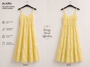 Yellow Tiered Maxi Dress