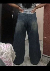 vintage blue baggy jeans