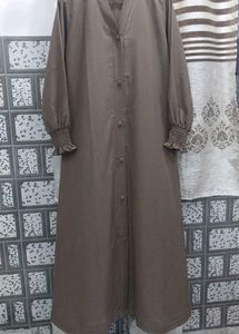 Classy and beautiful brown abaya with scarf🤎