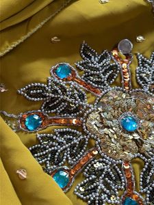 Embroidered Ethnic Saree Without Blouse