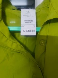 Vibrant Lime Green Maxi Shirt Dress
