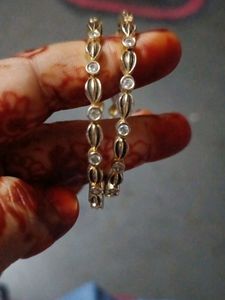 Gold Plated Kids Bangles