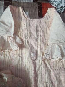 Elegant Peach Kurta  with Dupatta