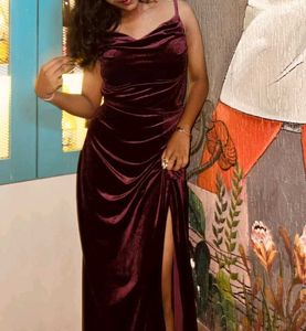 Elegant Velvet Gown