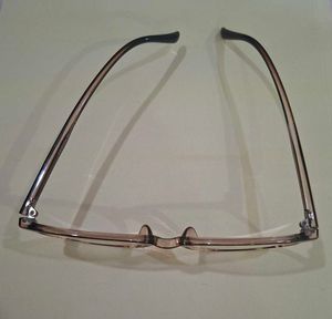 Brown full rim rectangle eyeglasses
