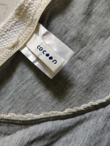 Grey Cocoon T-Shirt Dress