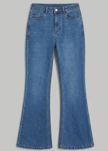 Women's Flared Blue Denim Jeans