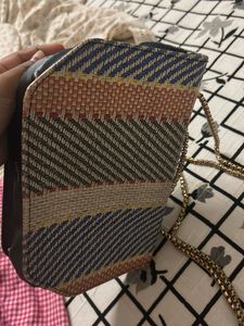 Unique Striped Crossbody Bag