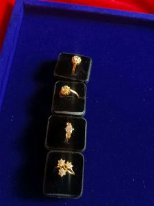 Elegant White Stone Rings