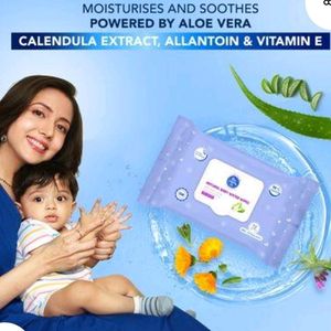 The Moms Co. Natural 99% Water Baby Wipes l Preven