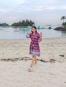 Cute Cotton Printed Summer Dress. Vacation Dress.