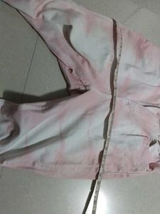 Pink Tie-Dye Jeans