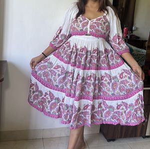 Boho Paisley Tiered Maxi Dress