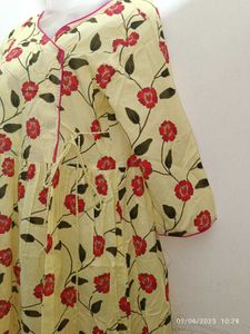 Elegant Yellow Floral Print Maxi Dress....