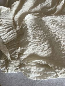 Cream Tie Waist Shorts