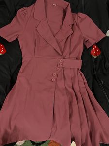 Chic Pink Blazer Dress
