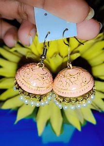 Silver Oxidised Peacock Jhumka EarringsEarrings Co