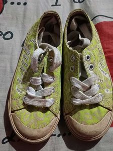 Beautiful Florescent Colour Shoes For Girls.