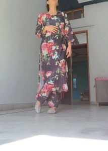 Floral 3d printed Kurta and trouser