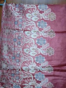 Elegant Pink Floral Saree