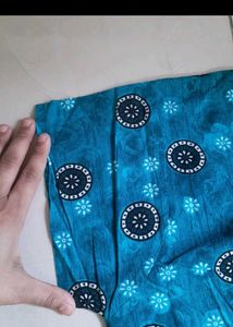 Comfortable Blue Printed Nightgown