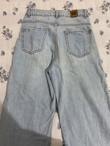 Light Wash Wide Leg Jeans