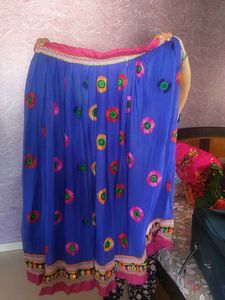 Vibrant Embroidered Ethnic Skirt